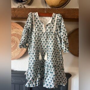 POPPET & FOX boho floral tassel dress like new 6yr
